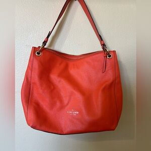 Authentic Kate Spade Leila Triple Compartment Shoulder Bag in Orange